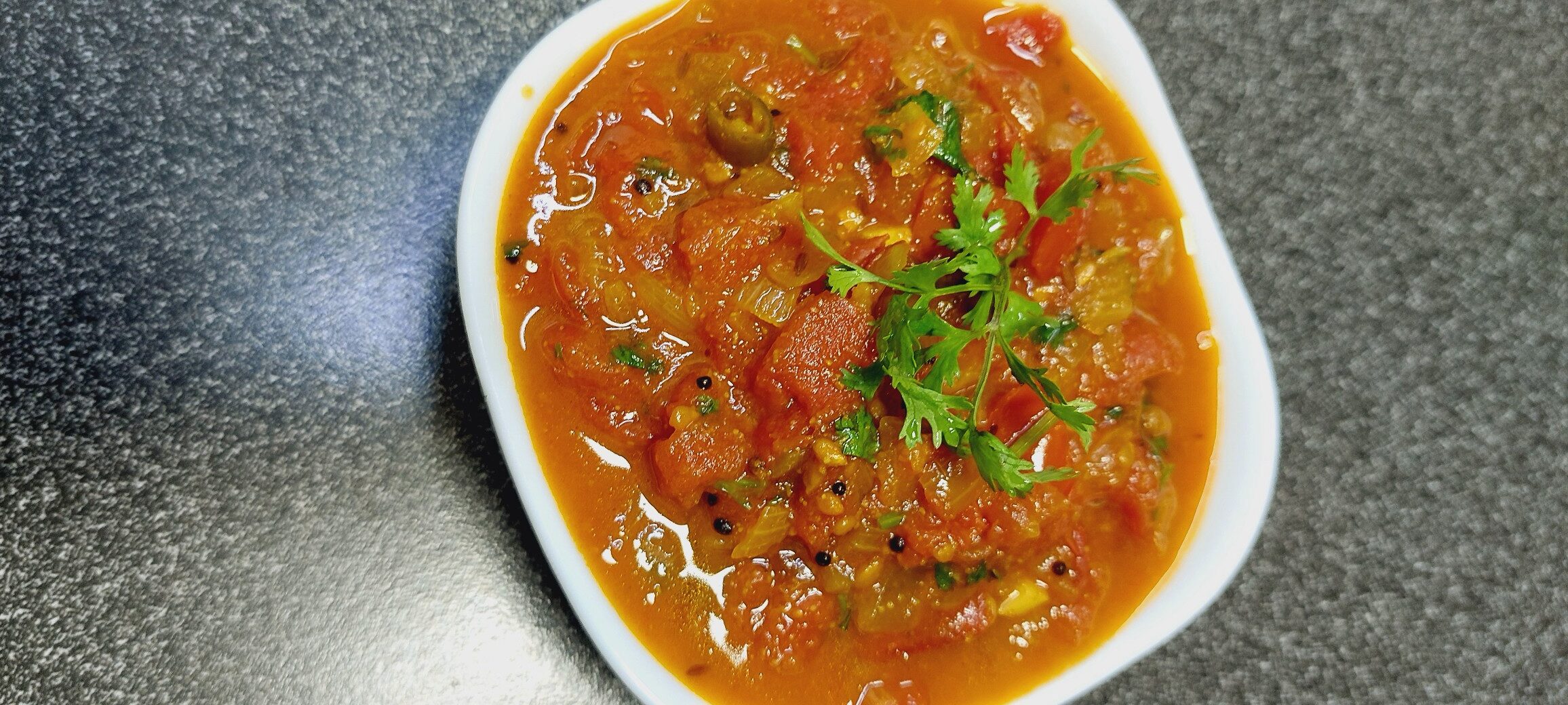 Tomato onion curry for chapathi